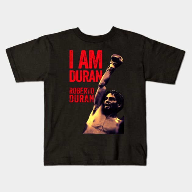 roberto duran Kids T-Shirt by Rundown